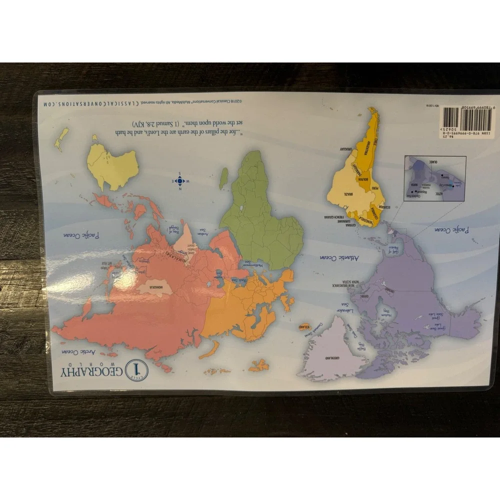Classical Conversations Cycle 1 Geography World Africa Laminated placemats (4)